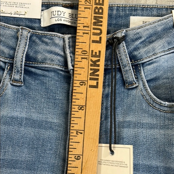 Judy‎ Blue Button Fly Skinny Blue Raw Hem Jeans Women’s Size 9/29 NWT - Picture 11 of 13